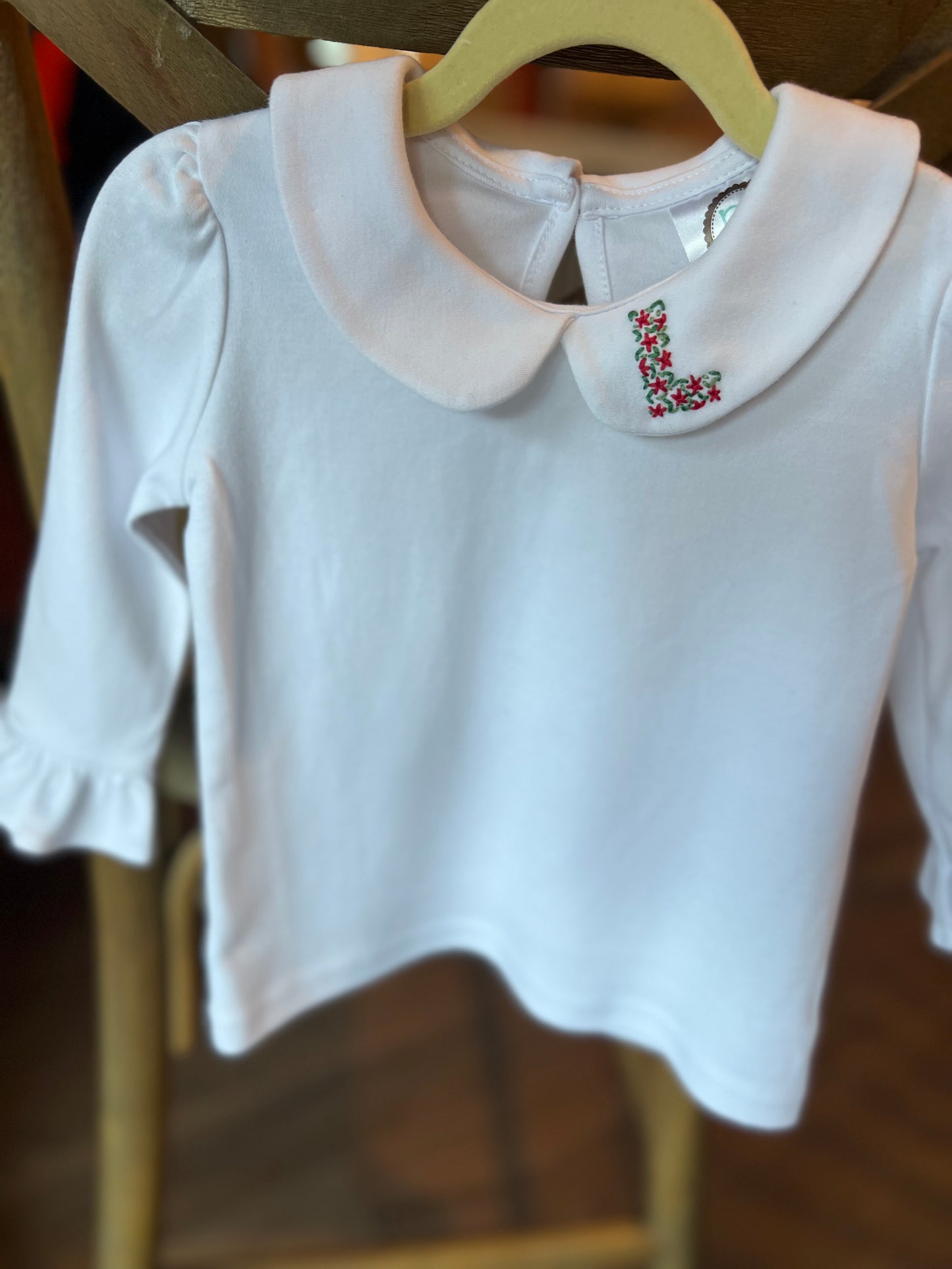 Girls Peter Pan Collar Shirt