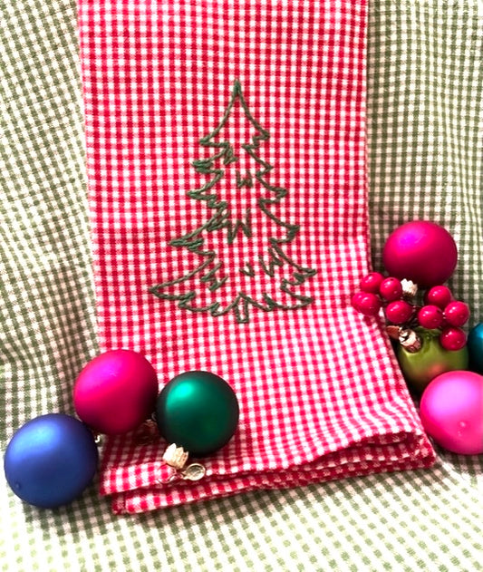 Fraser Fir on Red Gingham