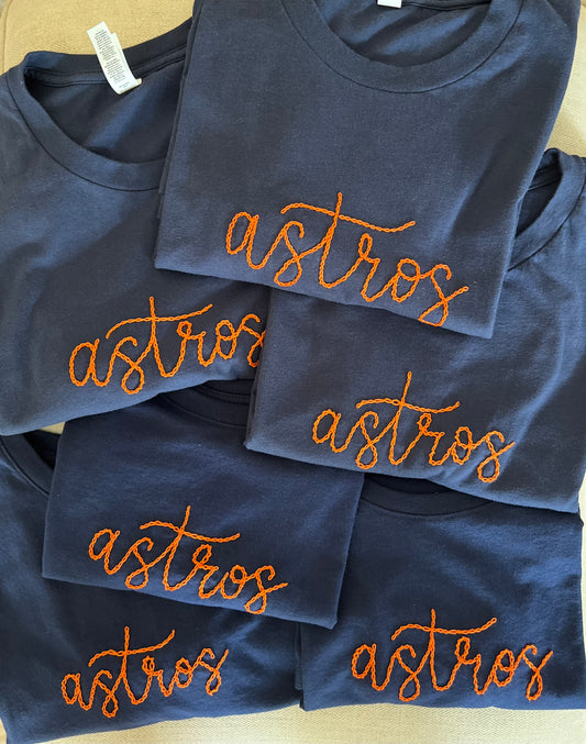 Chain Stitch Astros Shirt