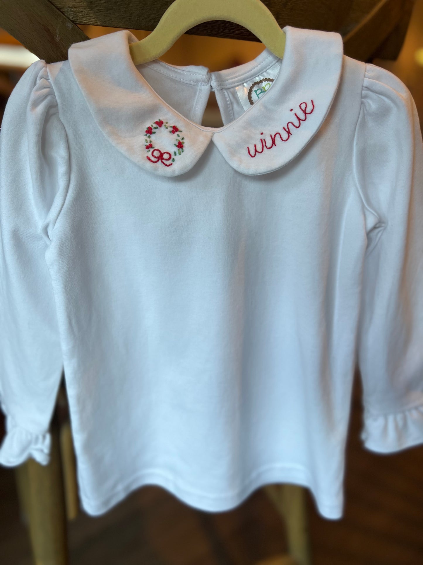 Girls Peter Pan Collar Shirt