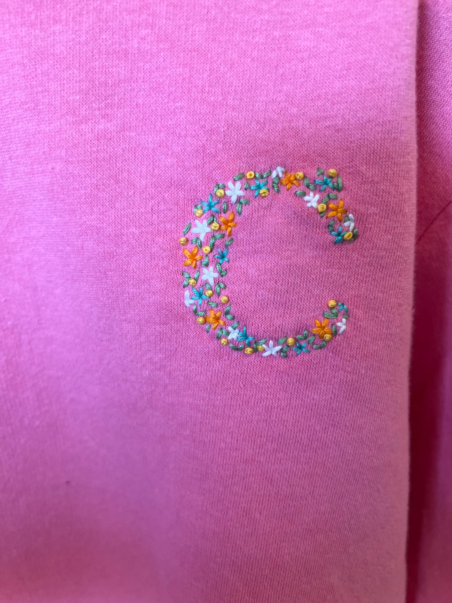 Floral Initial Sweatshirt